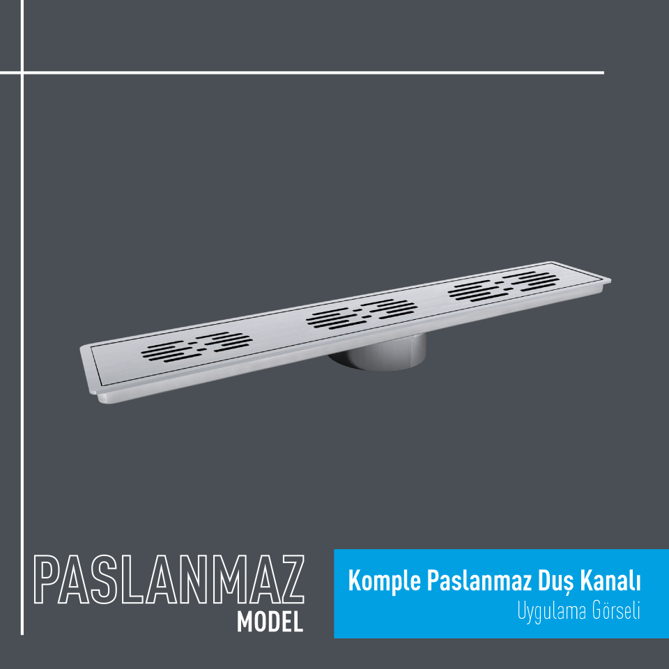 Komple Paslanmaz Duş Kanalı