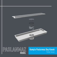 Komple Paslanmaz Duş Kanalı