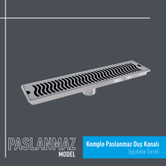 Komple Paslanmaz Duş Kanalı