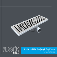 Klasik Seri Geniş Gövde Plastik Duş Kanalı