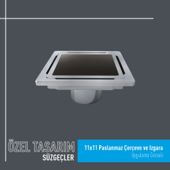 11x11 Paslanmaz Çerçeve ve Izgara