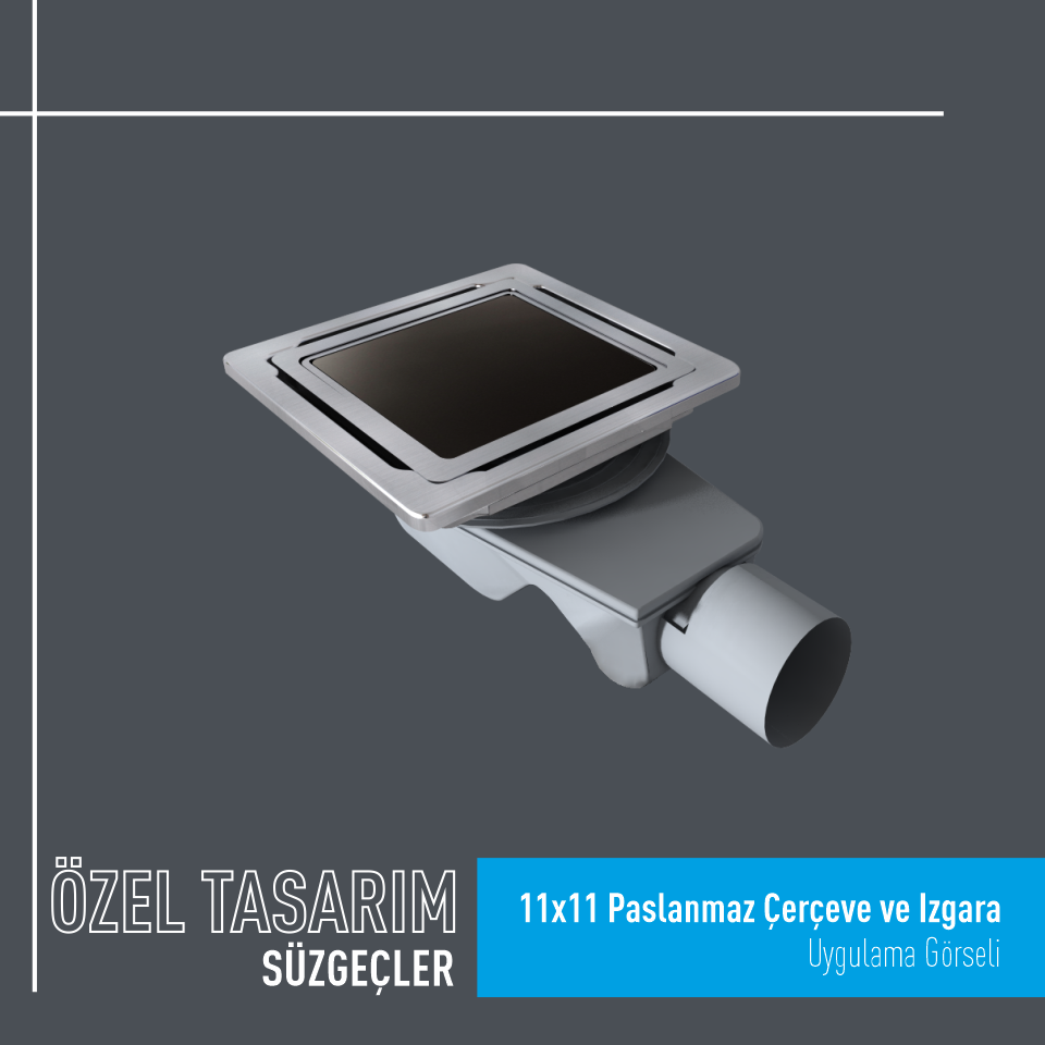 11x11 Paslanmaz Çerçeve ve Izgara
