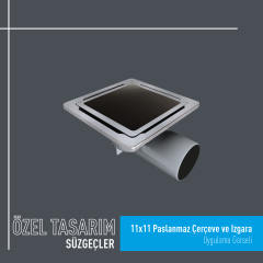 11x11 Paslanmaz Çerçeve ve Izgara