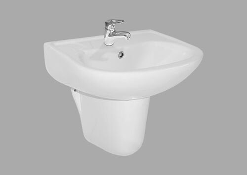 Tek Parça Lavabo 50 cm