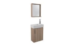 Slim Smart 45 cm Alt Dolap-37,5 cm Etajerli Ayna