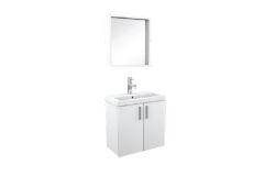 Slim Smart 60x35 cm Alt Dolap-52,5 cm Etajerli Ayna