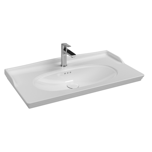 Stella 91cm klasik dolap uyumlu lavabo